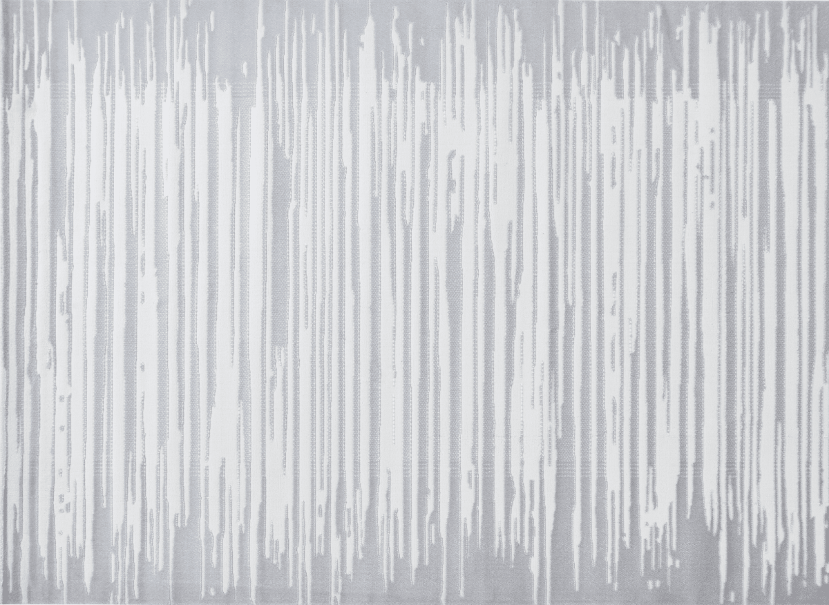 Tapis gris et blanc 160 x 230 cm FROST - DécoInParis