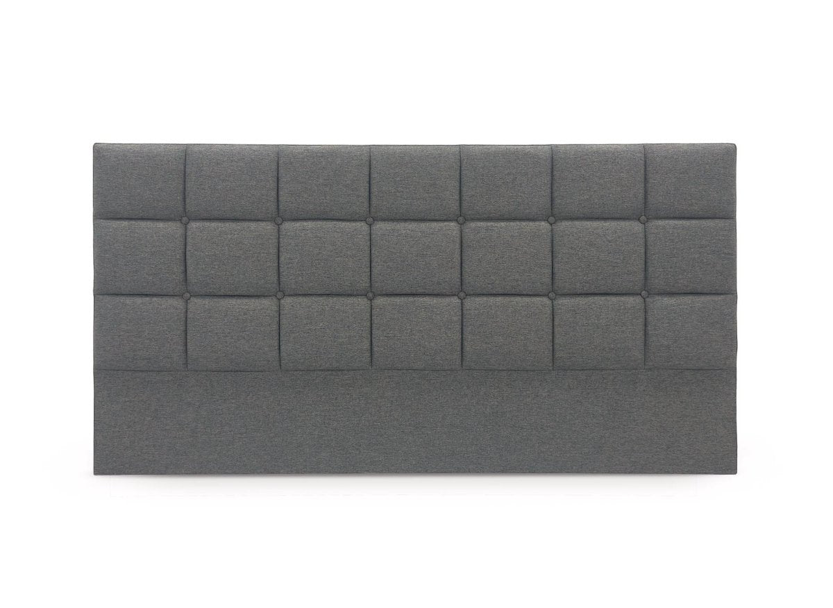 Tête de lit en tissu gris design 160 cm ALVERA - DécoInParis